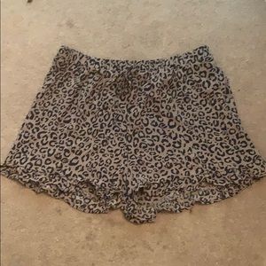 AE High Waisted Leopard Print Shorts